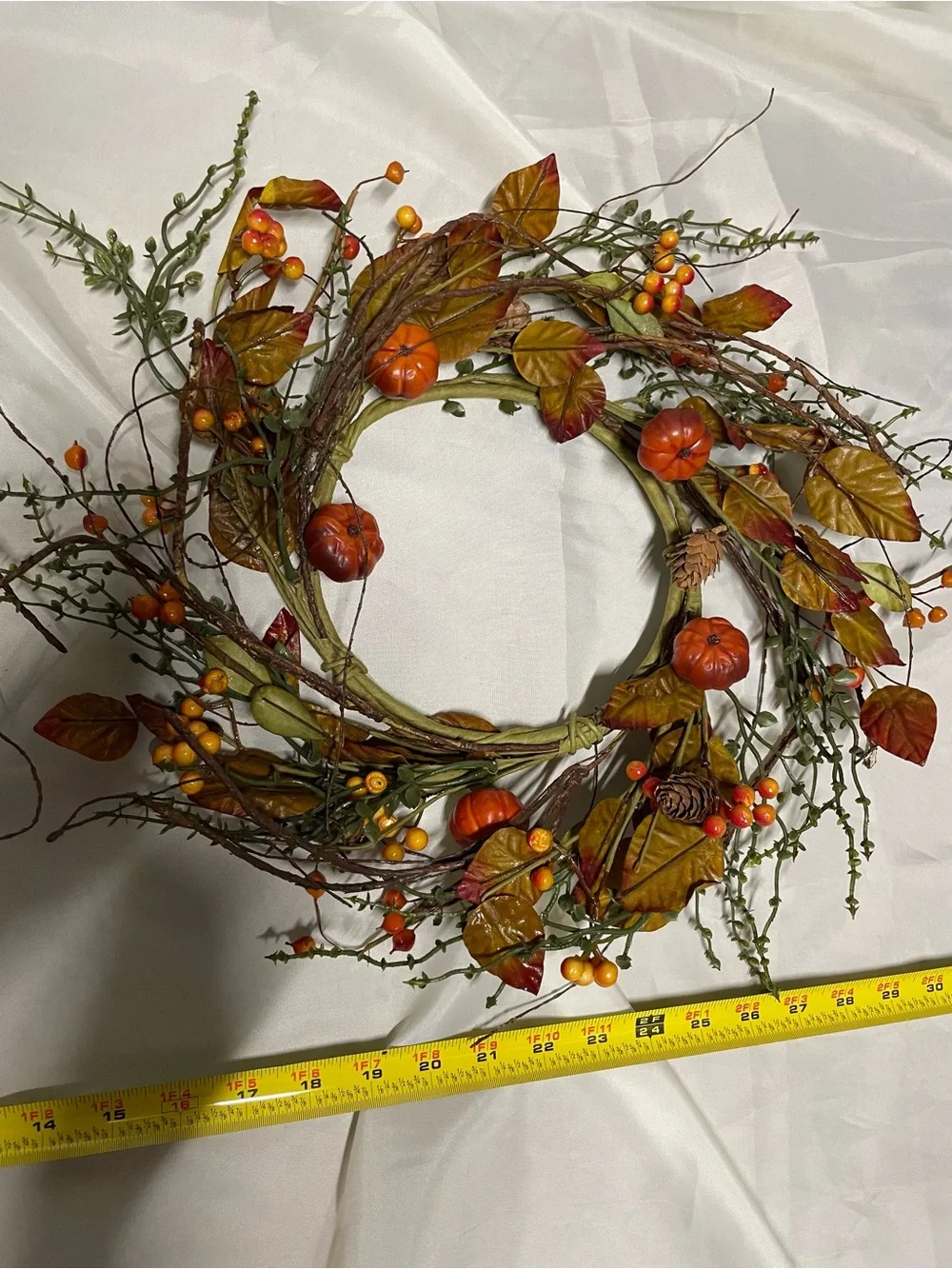 Autumn Pumpkin Berry Wreaths - Home Holiday Set of 2